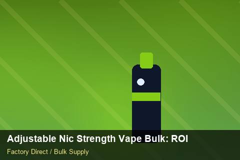 Adjustable Nic Strength Vape Bulk — Adjustable Nic Strength Vape Bulk: ROI Analysis — Winter Range photo 1