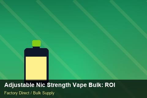 Adjustable Nic Strength Vape Bulk — Adjustable Nic Strength Vape Bulk: ROI Analysis — Winter Range photo 2