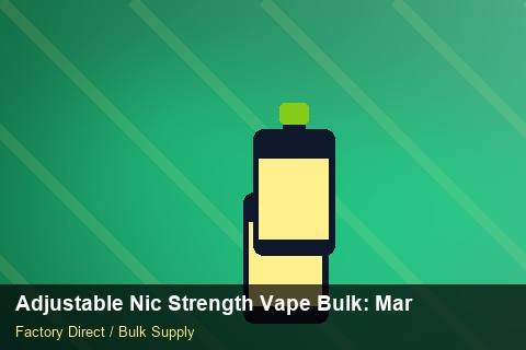 Adjustable Nic Strength Vape Bulk — Adjustable Nic Strength Vape Bulk: Margin Calculator — Winter Range photo 1