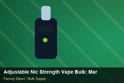 Adjustable Nic Strength Vape Bulk — Adjustable Nic Strength Vape Bulk: Market Comparison — Winter Range photo 1