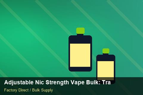 Adjustable Nic Strength Vape Bulk — Adjustable Nic Strength Vape Bulk: Trade Terms — Winter Range photo 1
