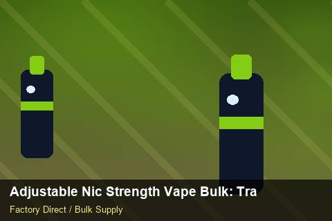 Adjustable Nic Strength Vape Bulk — Adjustable Nic Strength Vape Bulk: Trade Terms — Winter Range photo 2