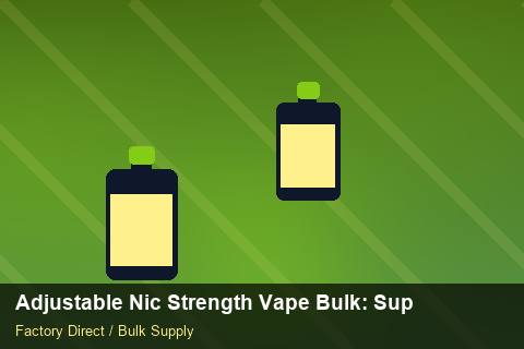 Adjustable Nic Strength Vape Bulk — Adjustable Nic Strength Vape Bulk: Supplier Vetting — Winter Range photo 2