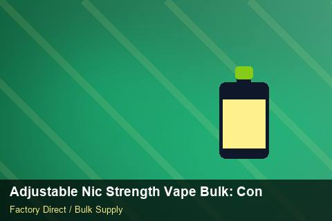 Adjustable Nic Strength Vape Bulk — Adjustable Nic Strength Vape Bulk: Contract Essentials — Winter Range photo 2