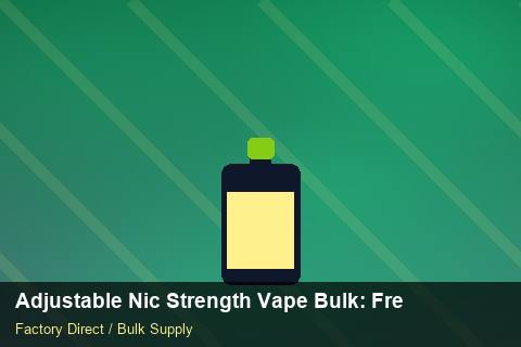 Adjustable Nic Strength Vape Bulk — Adjustable Nic Strength Vape Bulk: Freight Insurance — Winter Range photo 1