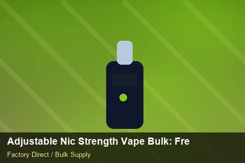 Adjustable Nic Strength Vape Bulk — Adjustable Nic Strength Vape Bulk: Freight Insurance — Winter Range photo 2