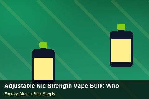 Adjustable Nic Strength Vape Bulk — Adjustable Nic Strength Vape Bulk: Wholesale Price — Limited Editions photo 2