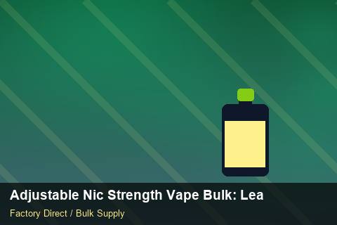 Adjustable Nic Strength Vape Bulk — Adjustable Nic Strength Vape Bulk: Lead Time & MOQ — Limited Editions photo 1