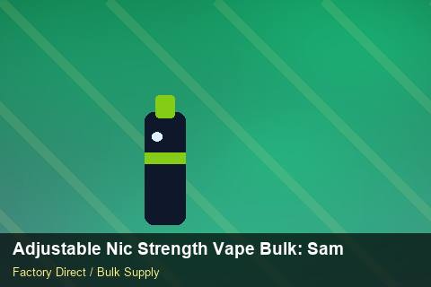 Adjustable Nic Strength Vape Bulk — Adjustable Nic Strength Vape Bulk: Sample Policy — Limited Editions photo 1