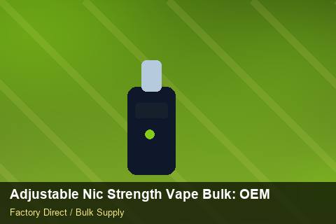 Adjustable Nic Strength Vape Bulk — Adjustable Nic Strength Vape Bulk: OEM & ODM Service — Limited Editions photo 1