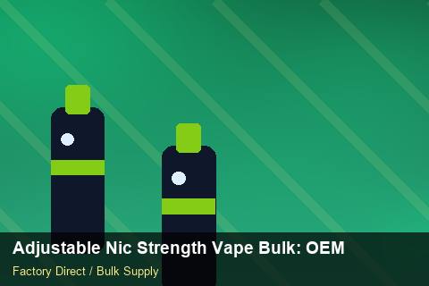 Adjustable Nic Strength Vape Bulk — Adjustable Nic Strength Vape Bulk: OEM & ODM Service — Limited Editions photo 2