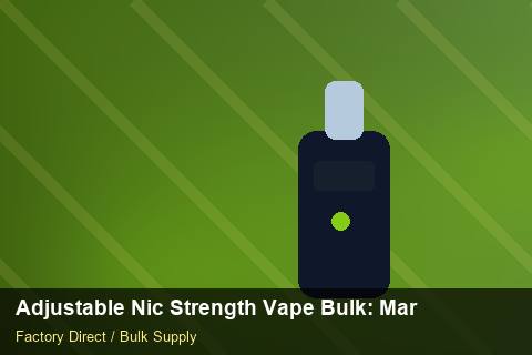 Adjustable Nic Strength Vape Bulk — Adjustable Nic Strength Vape Bulk: Market Trends 2026 — Limited Editions photo 2