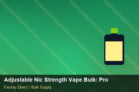 Adjustable Nic Strength Vape Bulk — Adjustable Nic Strength Vape Bulk: Production Capacity — Limited Editions photo 1