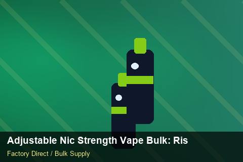 Adjustable Nic Strength Vape Bulk — Adjustable Nic Strength Vape Bulk: Risk Management — Limited Editions photo 1