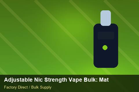 Adjustable Nic Strength Vape Bulk — Adjustable Nic Strength Vape Bulk: Material & Ingredients — Limited Editions photo 2