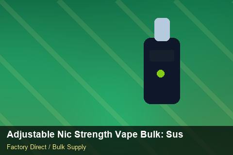 Adjustable Nic Strength Vape Bulk — Adjustable Nic Strength Vape Bulk: Sustainability — Limited Editions photo 2