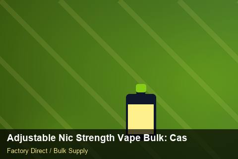 Adjustable Nic Strength Vape Bulk — Adjustable Nic Strength Vape Bulk: Case Studies — Limited Editions photo 2