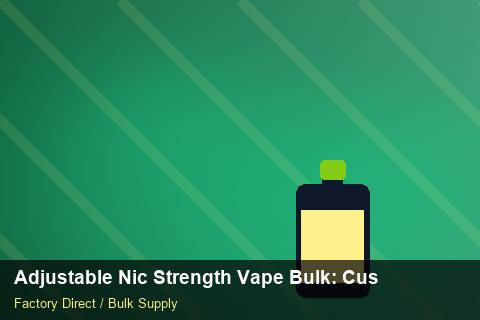 Adjustable Nic Strength Vape Bulk — Adjustable Nic Strength Vape Bulk: Customs Documentation — Retail Merchandising photo 2