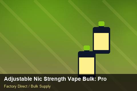 Adjustable Nic Strength Vape Bulk — Adjustable Nic Strength Vape Bulk: Procurement Strategy — Retail Merchandising photo 1