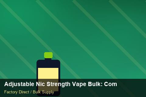 Adjustable Nic Strength Vape Bulk — Adjustable Nic Strength Vape Bulk: Compliance Standards — Retail Merchandising photo 2