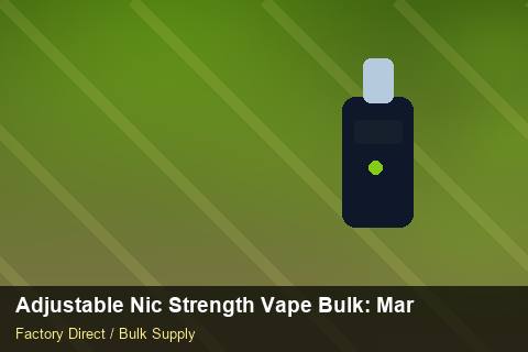 Adjustable Nic Strength Vape Bulk — Adjustable Nic Strength Vape Bulk: Market Trends 2026 — Retail Merchandising photo 2