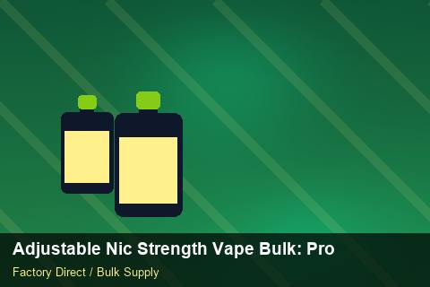 Adjustable Nic Strength Vape Bulk — Adjustable Nic Strength Vape Bulk: Production Capacity — Retail Merchandising photo 1