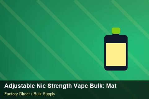 Adjustable Nic Strength Vape Bulk — Adjustable Nic Strength Vape Bulk: Material & Ingredients — Retail Merchandising photo 1