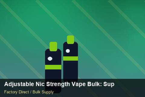 Adjustable Nic Strength Vape Bulk — Adjustable Nic Strength Vape Bulk: Supplier Vetting — Retail Merchandising photo 1