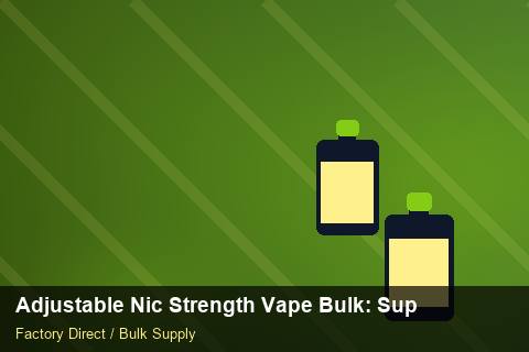 Adjustable Nic Strength Vape Bulk — Adjustable Nic Strength Vape Bulk: Supplier Vetting — Retail Merchandising photo 2