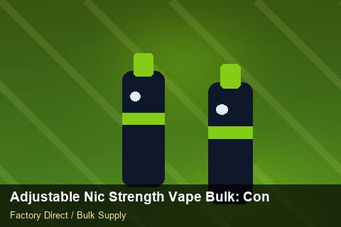 Adjustable Nic Strength Vape Bulk — Adjustable Nic Strength Vape Bulk: Contract Essentials — Retail Merchandising photo 1
