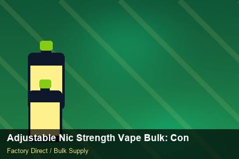 Adjustable Nic Strength Vape Bulk — Adjustable Nic Strength Vape Bulk: Contract Essentials — Retail Merchandising photo 2