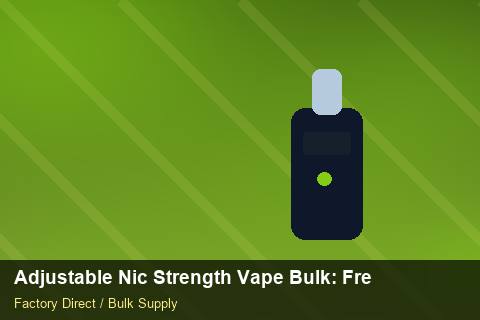 Adjustable Nic Strength Vape Bulk — Adjustable Nic Strength Vape Bulk: Freight Insurance — Retail Merchandising photo 2