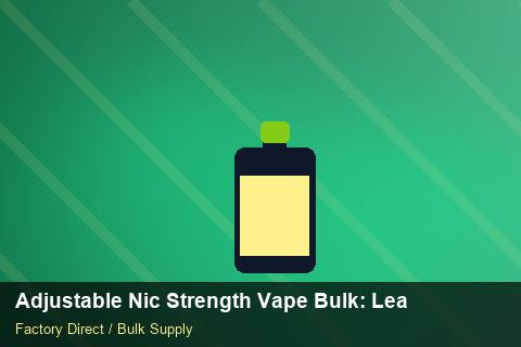 Adjustable Nic Strength Vape Bulk — Adjustable Nic Strength Vape Bulk: Lead Time & MOQ — Shelf Placement photo 1