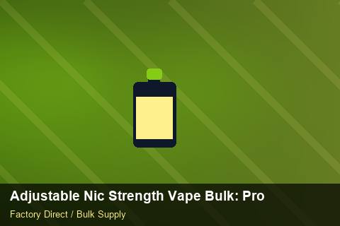 Adjustable Nic Strength Vape Bulk — Adjustable Nic Strength Vape Bulk: Procurement Strategy — Shelf Placement photo 1