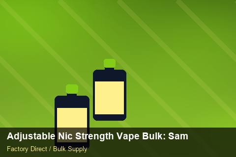Adjustable Nic Strength Vape Bulk — Adjustable Nic Strength Vape Bulk: Sample Policy — Shelf Placement photo 2