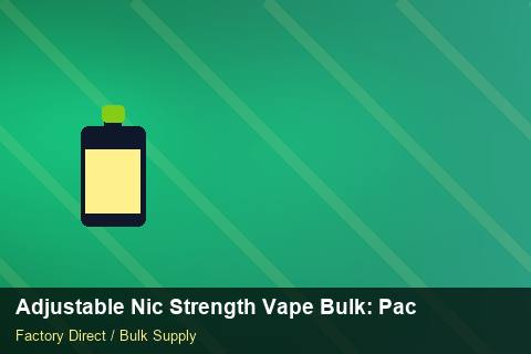 Adjustable Nic Strength Vape Bulk — Adjustable Nic Strength Vape Bulk: Packaging Standards — Shelf Placement photo 1