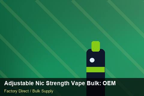 Adjustable Nic Strength Vape Bulk — Adjustable Nic Strength Vape Bulk: OEM & ODM Service — Shelf Placement photo 2