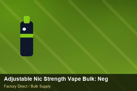 Adjustable Nic Strength Vape Bulk — Adjustable Nic Strength Vape Bulk: Negotiation Tips — Shelf Placement photo 1
