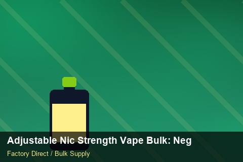Adjustable Nic Strength Vape Bulk — Adjustable Nic Strength Vape Bulk: Negotiation Tips — Shelf Placement photo 2