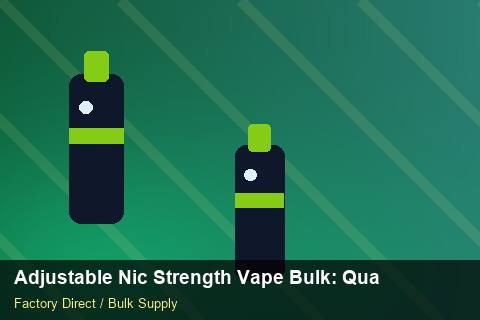 Adjustable Nic Strength Vape Bulk — Adjustable Nic Strength Vape Bulk: Quality Control Process — Shelf Placement photo 1