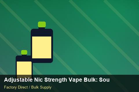 Adjustable Nic Strength Vape Bulk — Adjustable Nic Strength Vape Bulk: Sourcing Workflow — Shelf Placement photo 2