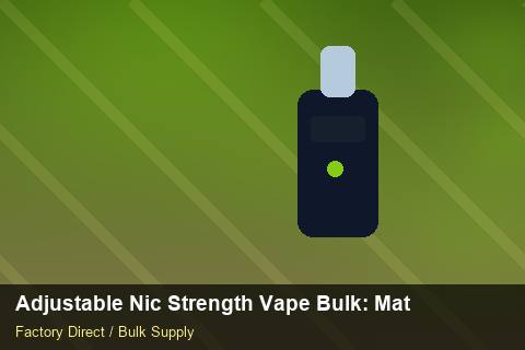 Adjustable Nic Strength Vape Bulk — Adjustable Nic Strength Vape Bulk: Material & Ingredients — Shelf Placement photo 2