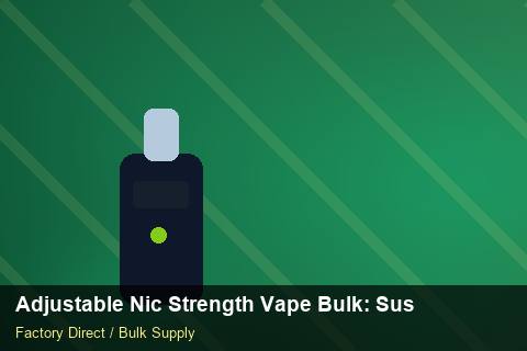Adjustable Nic Strength Vape Bulk — Adjustable Nic Strength Vape Bulk: Sustainability — Shelf Placement photo 2