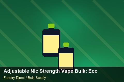 Adjustable Nic Strength Vape Bulk — Adjustable Nic Strength Vape Bulk: Eco-Friendly Materials — Shelf Placement photo 1