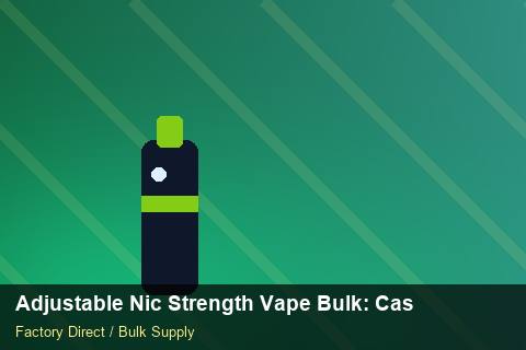 Adjustable Nic Strength Vape Bulk — Adjustable Nic Strength Vape Bulk: Case Studies — Shelf Placement photo 1