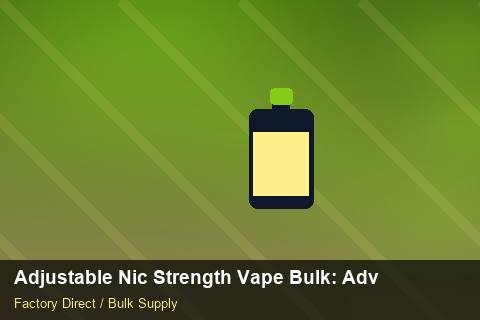Adjustable Nic Strength Vape Bulk — Adjustable Nic Strength Vape Bulk: Advanced Sourcing — Shelf Placement photo 2