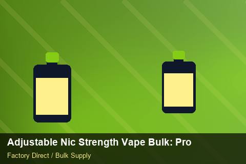 Adjustable Nic Strength Vape Bulk — Adjustable Nic Strength Vape Bulk: Procurement Checklist — Shelf Placement photo 1