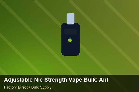 Adjustable Nic Strength Vape Bulk — Adjustable Nic Strength Vape Bulk: Anti-Counterfeit Measures — Shelf Placement photo 1