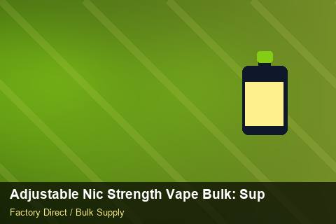 Adjustable Nic Strength Vape Bulk — Adjustable Nic Strength Vape Bulk: Supplier Vetting — Shelf Placement photo 2