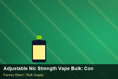 Adjustable Nic Strength Vape Bulk — Adjustable Nic Strength Vape Bulk: Contract Essentials — Shelf Placement photo 2